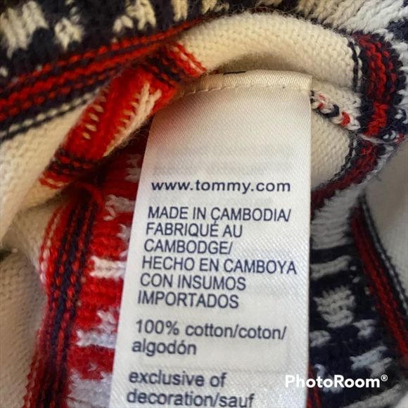 2/$30 🌻 Tommy Hilfiger: Stripes & Logo Knit Sweater - Picture 6 of 7